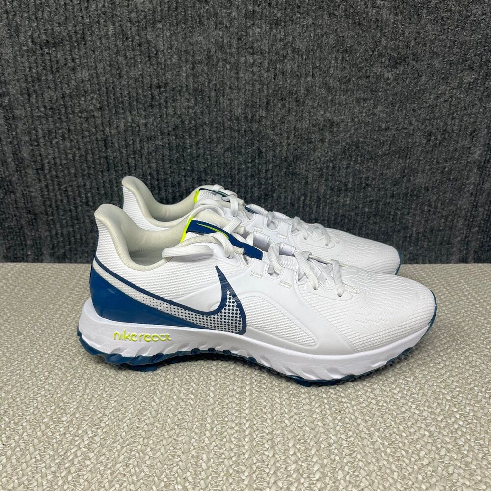 NEW Nike React Infinity Pro Golf Shoes White Valerian Blue Mens 8 CT6620-100
